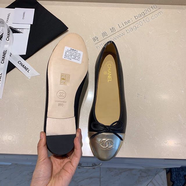 Chanel女鞋 香奈兒頂級芭蕾舞鞋 Chanel羊皮舒適平底鞋  naq1067